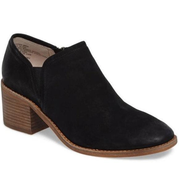 Caslon‎ Women's Faye Suede Block Heel Booties Size 12M Ankle Boots Zipper… - Picture 1 of 8